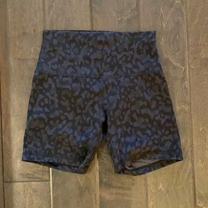 Leopard Lululemon Biker Shorts